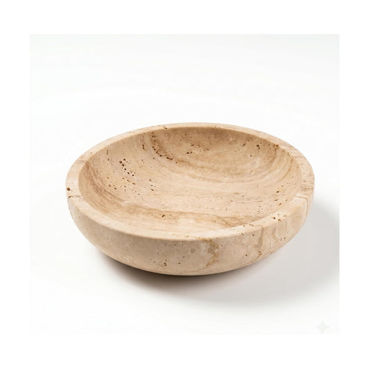 Marble Travertine Decorative Bowl / Natural