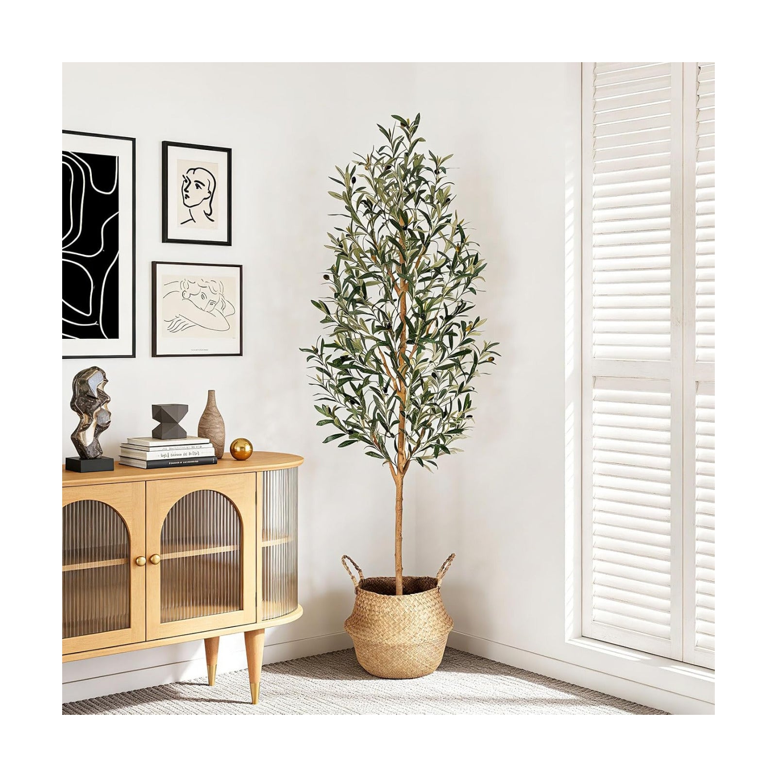 Lifelike Fake Plant / 6ft / Natural / 6 Inch