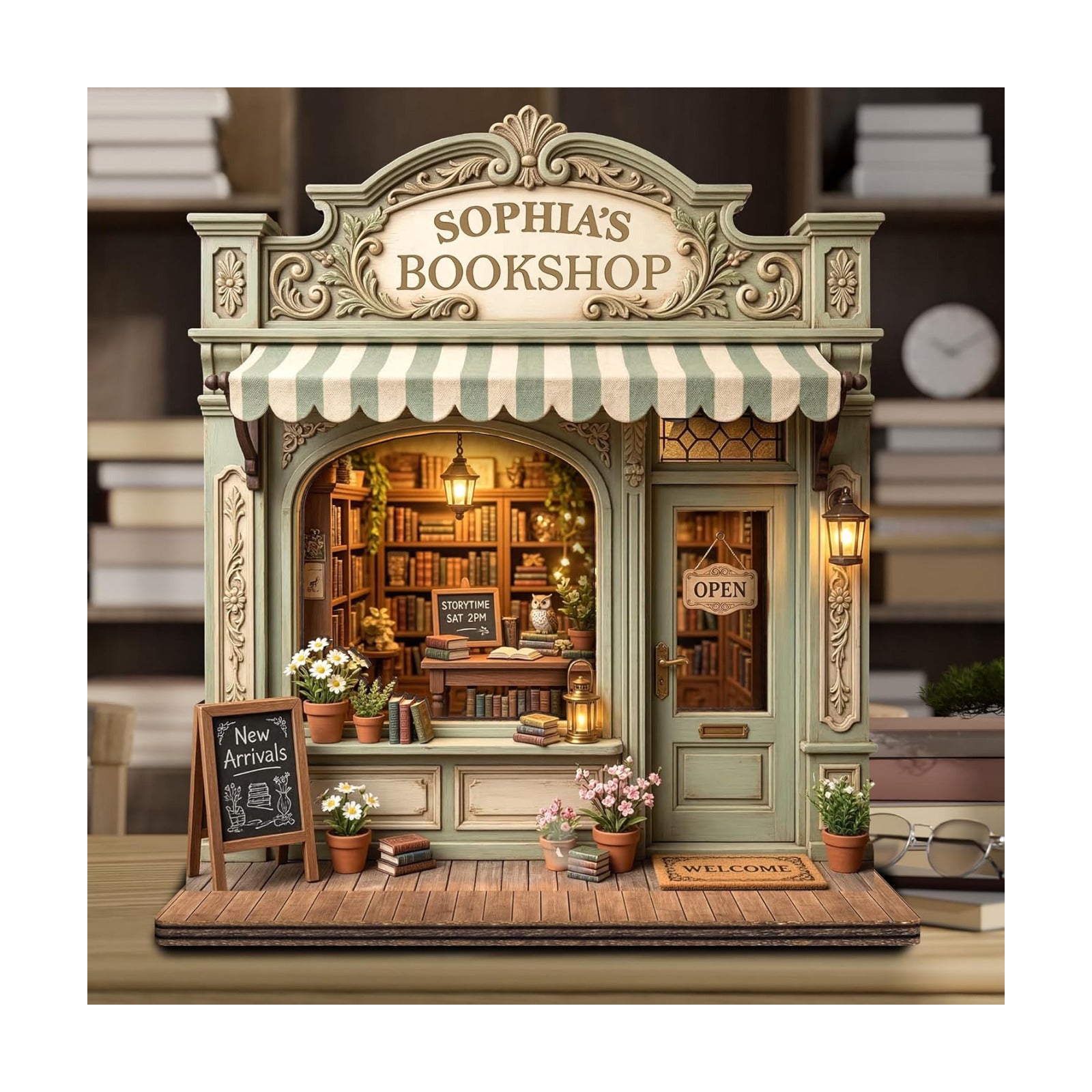 Custom Book Nook Bookshop Display / Book Nook 7