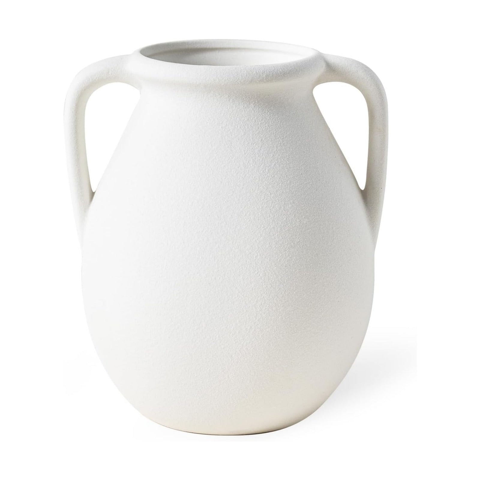 Rustic Ceramic Flower Vase / Double-handle Rustic Vase