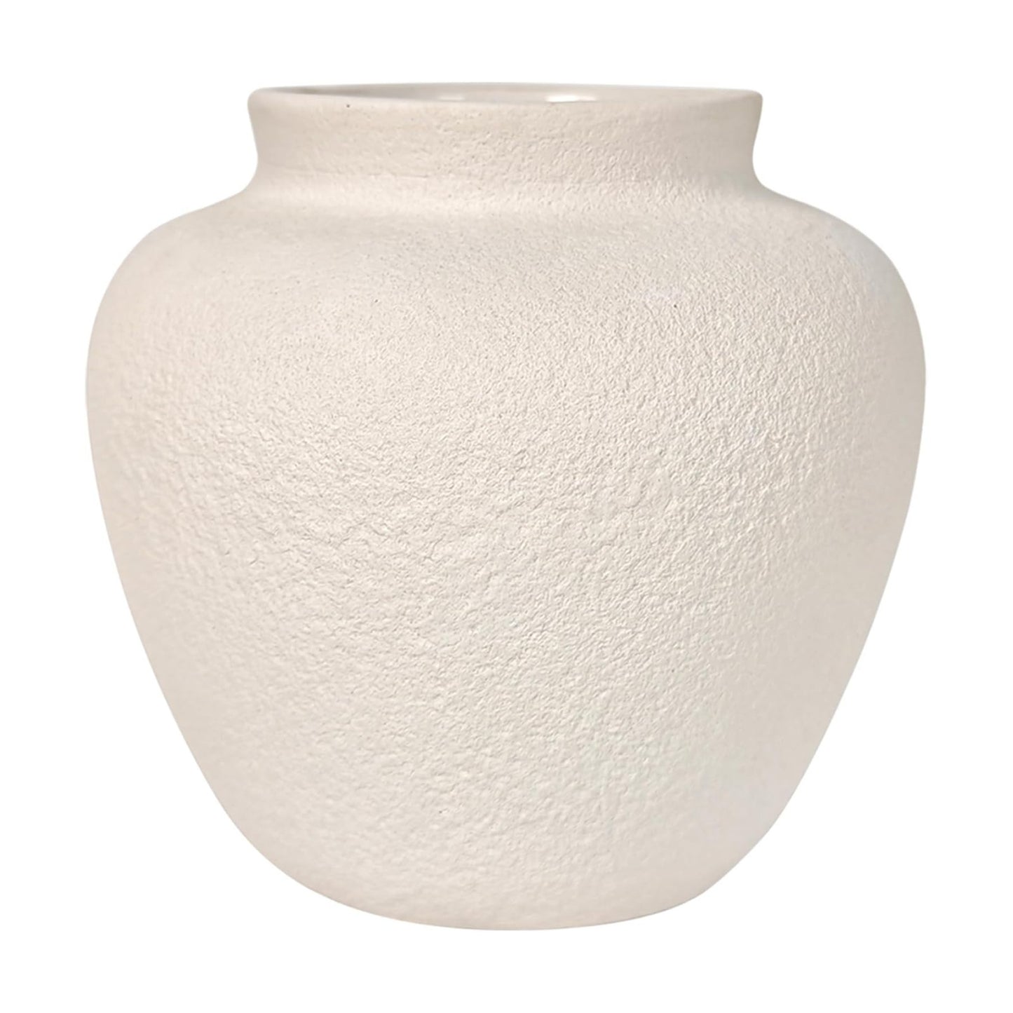 5.9" Small Round Ceramic Vase / 5.9" Small Round / White