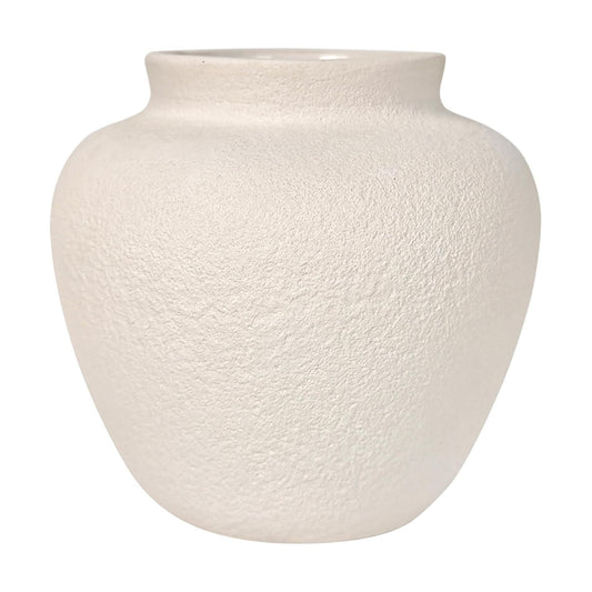 5.9" Small Round Ceramic Vase / 5.9" Small Round / White