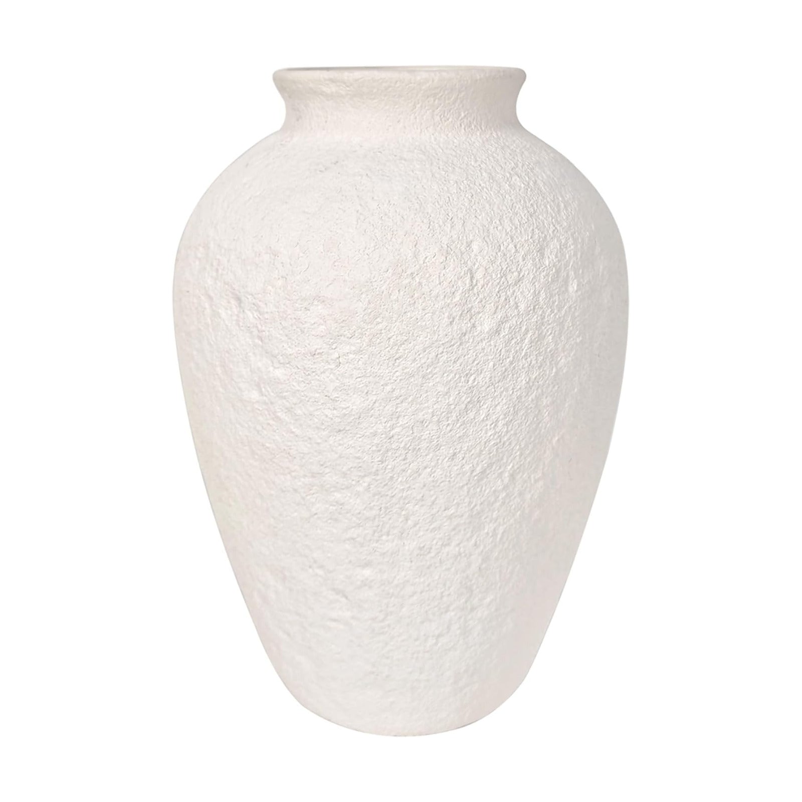 Ceramic Vase / 10.3" Tall Classic / Antique White / 10.3 Inch