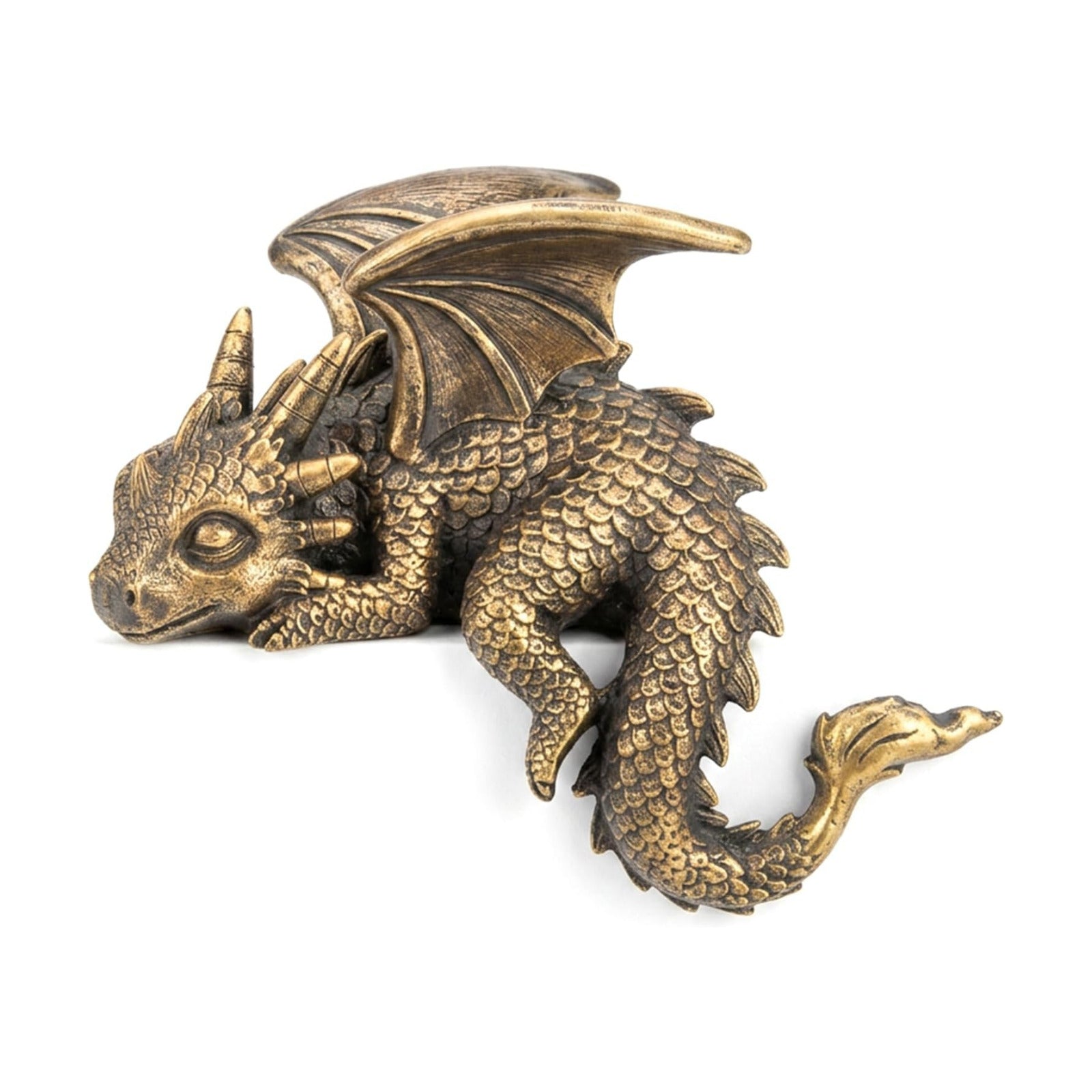 Golden Dragon Statue Decor / Gold