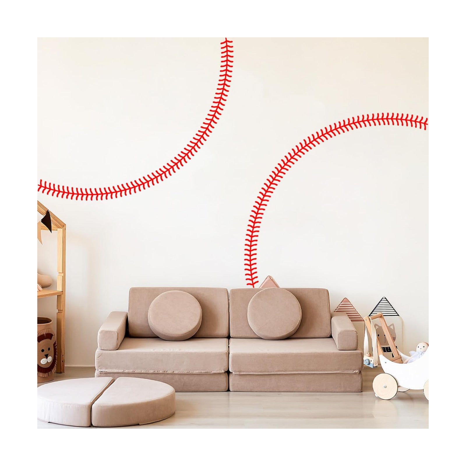Sports Art Mural Wall Stickers / Baseball Wall Decal