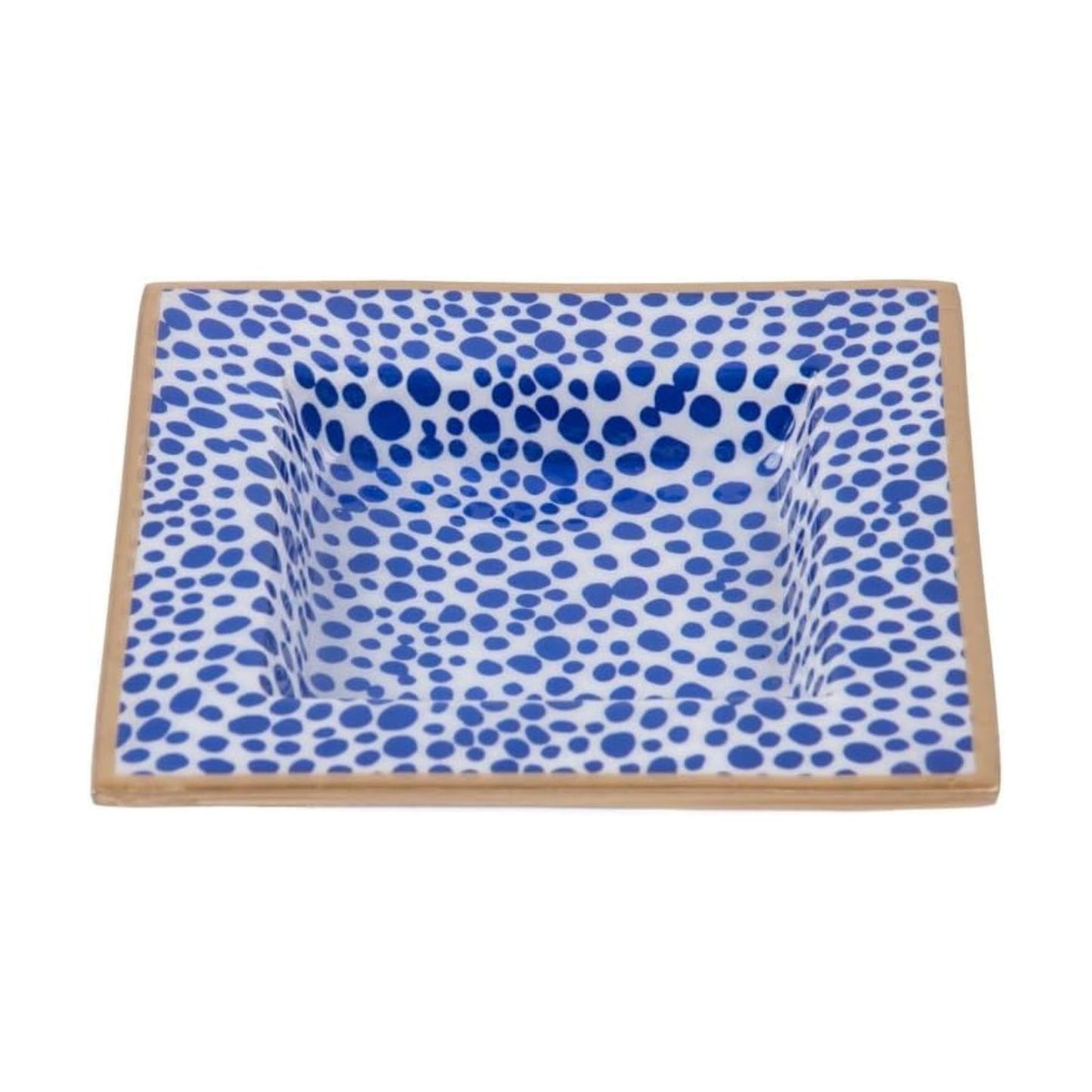 Catch All Tray / Polka Dot / Square / Blue