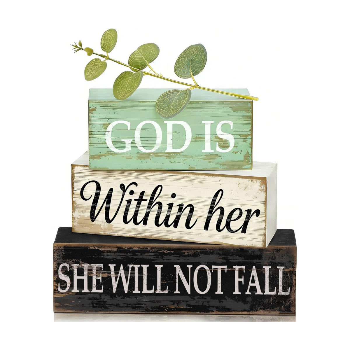 Christian Table Decor for Home, Inspirational Religious Gifts for Women