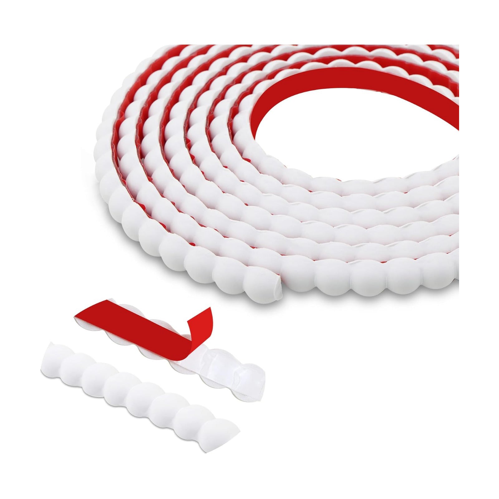 Peel and Stick Beaded Molding / 118 x 0.59 / White
