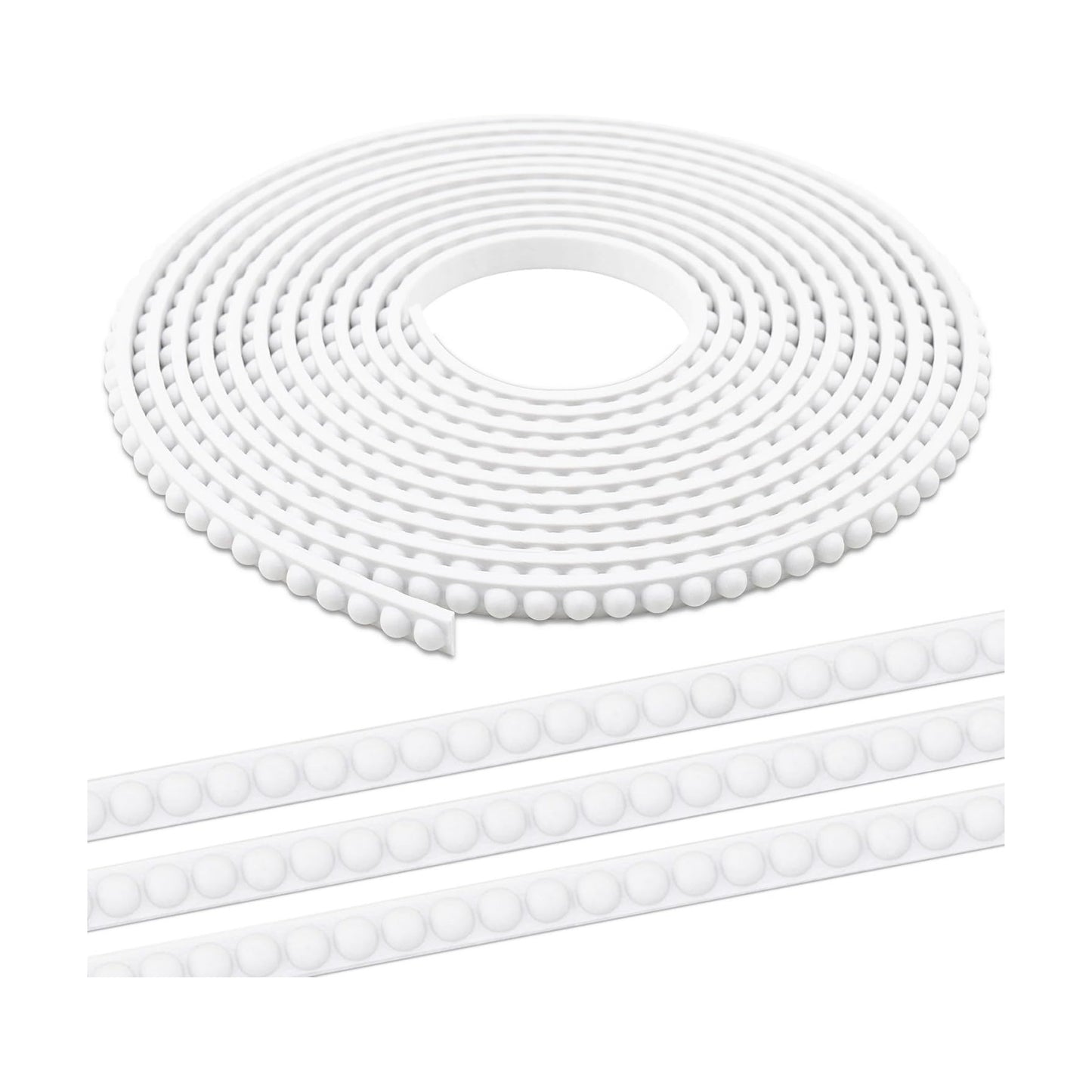 Peel & Stick Beaded Decorative Molding Trim / 118 x 0.39 / Unfinished White