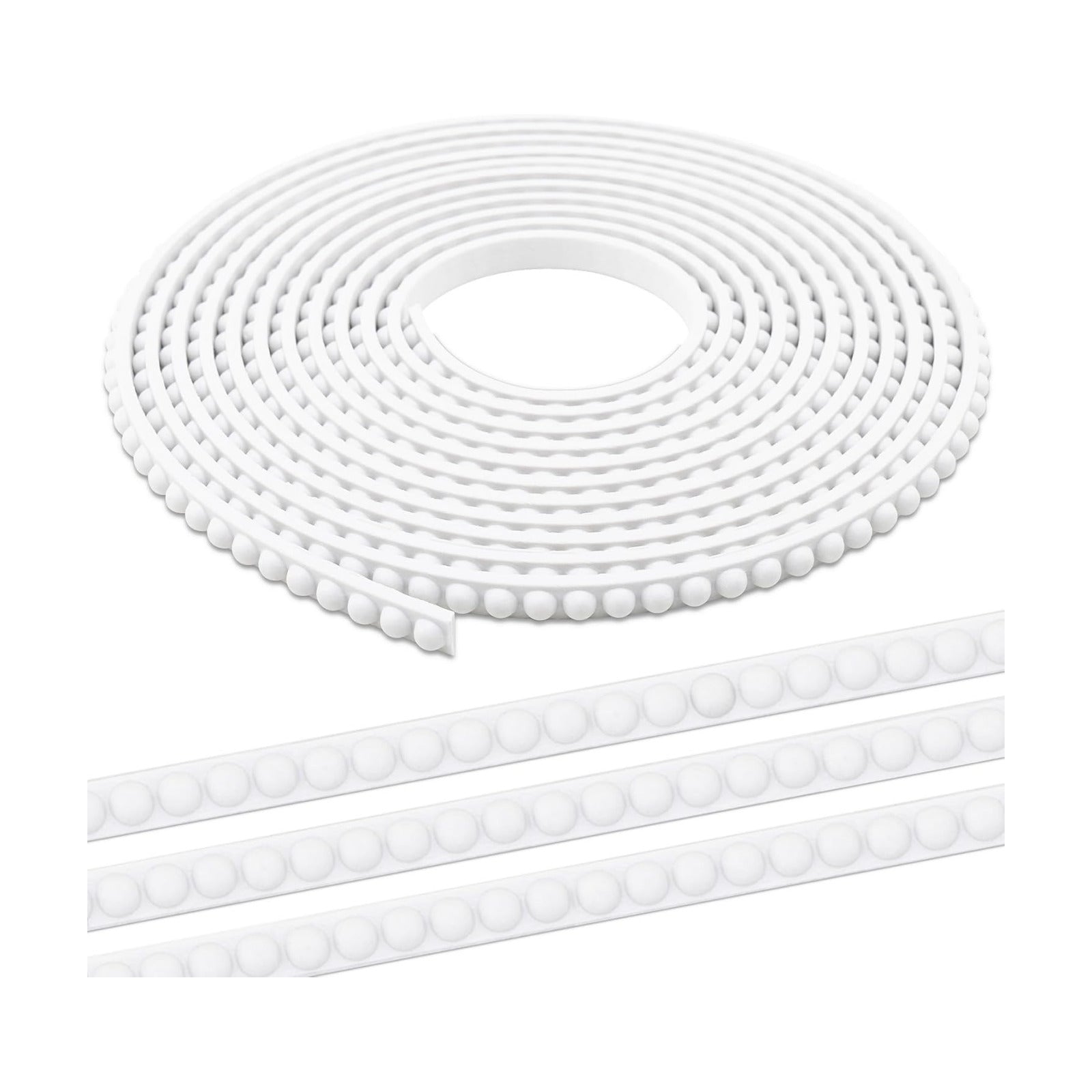 Peel & Stick Beaded Decorative Molding Trim / 118 x 0.39 / Unfinished White