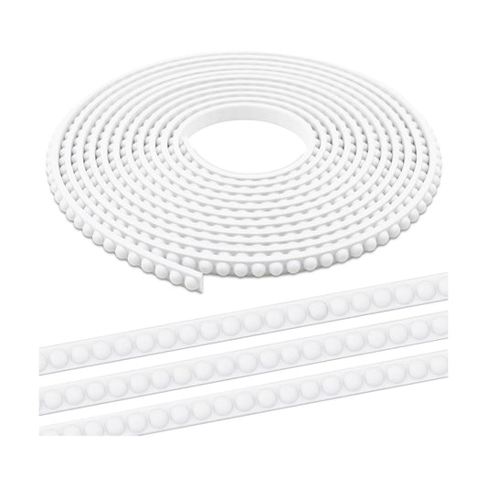 Peel & Stick Beaded Decorative Molding Trim / 118 x 0.39 / Unfinished White