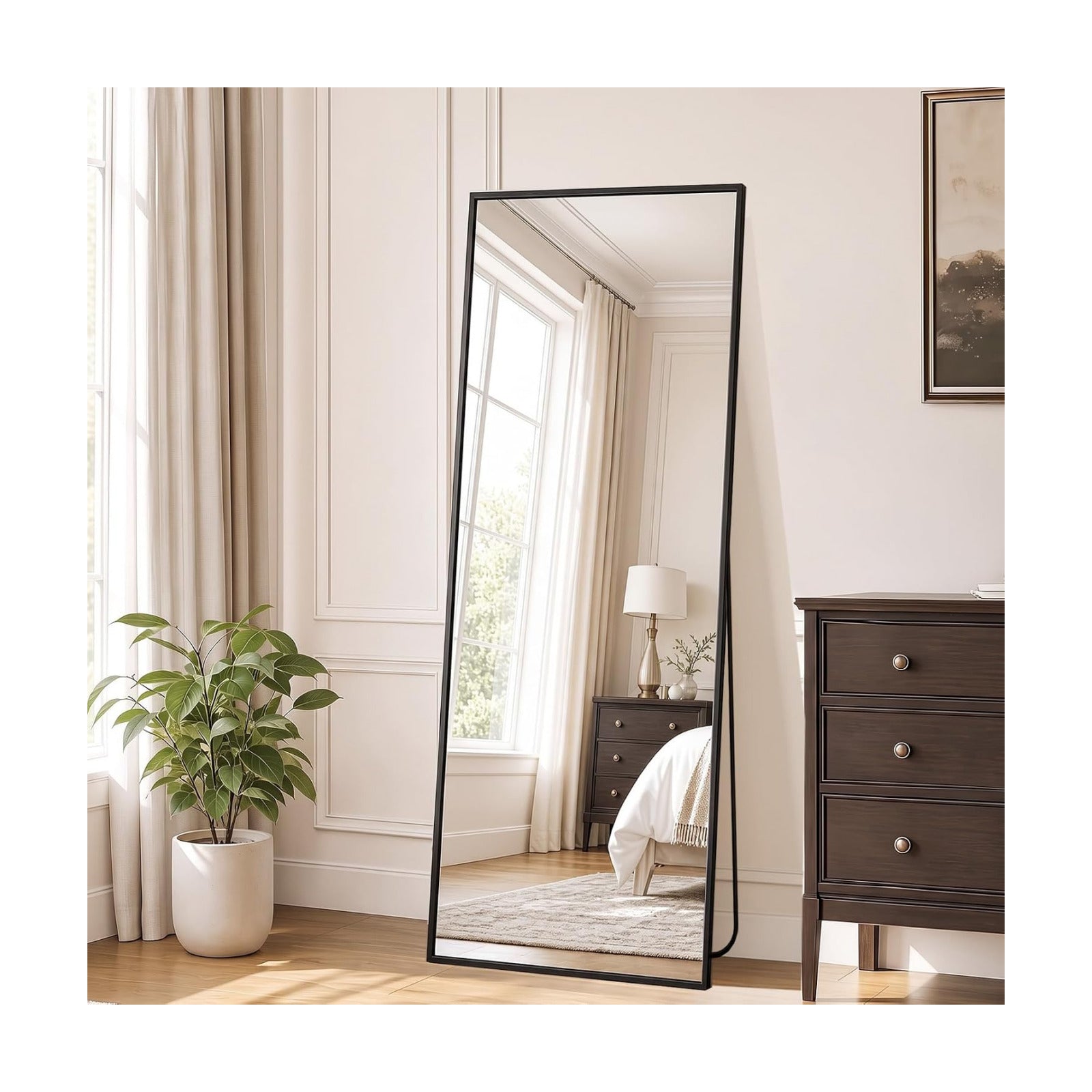 DUMOS 15"x56" Full Length Floor Mirror, Full Body Mirror