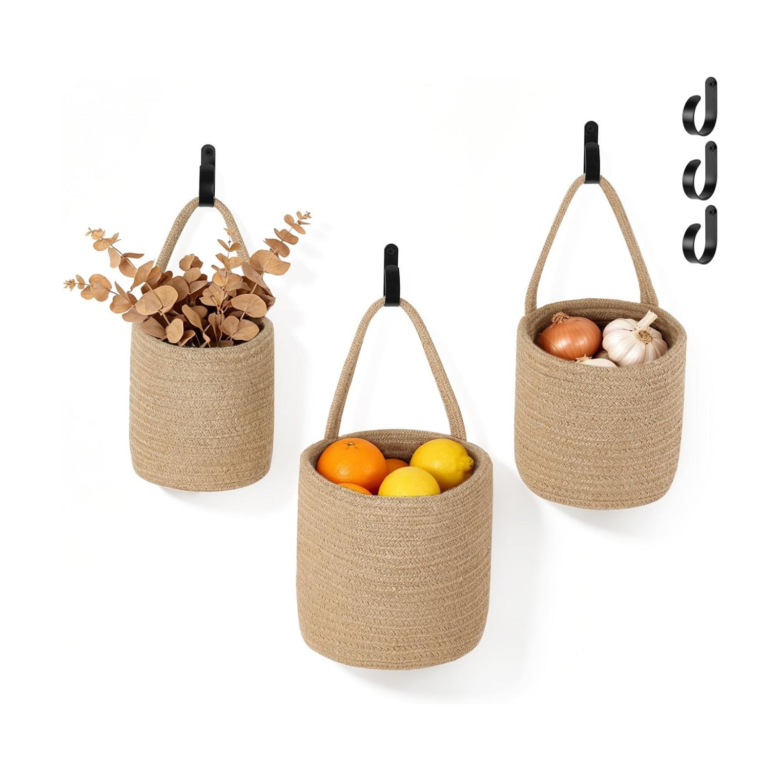 Hanging Wall Baskets / Set of 3