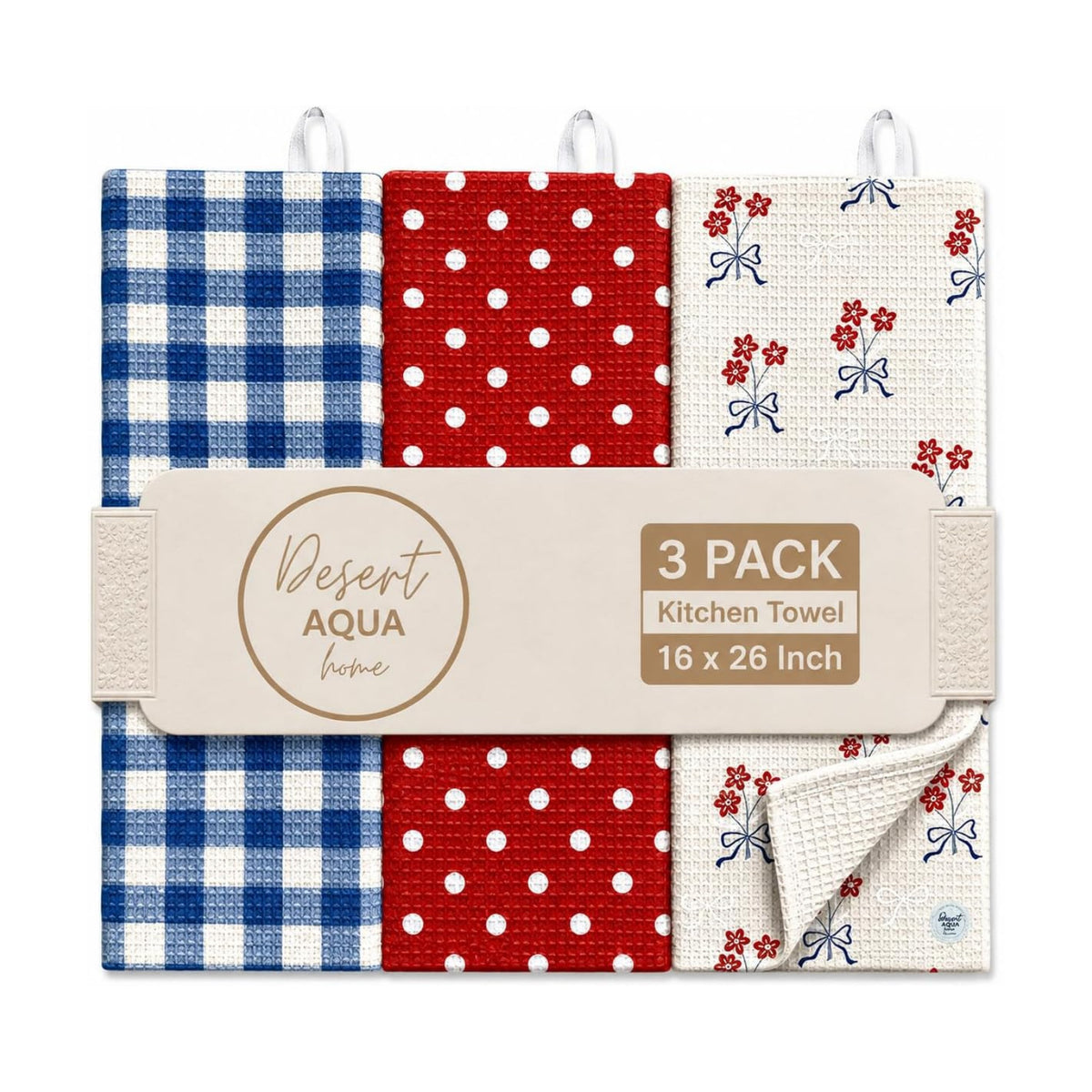 Kitchen Towels, Dish Towels for Kitchen, 3 Pc Kitchen Towel Set