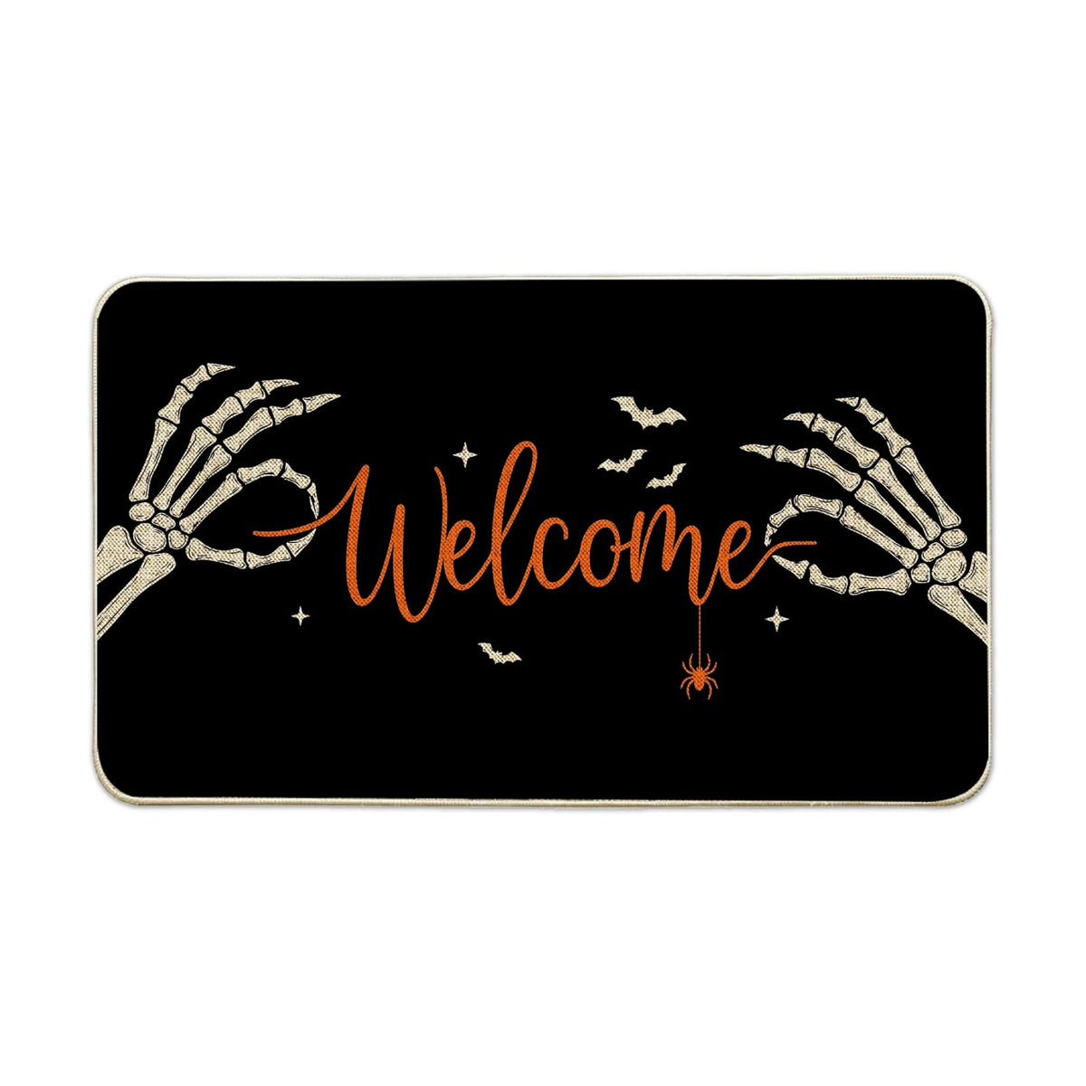 Hexagram Halloween Door Mat 17x29 Inch Halloween Skull Doormat Outdoor