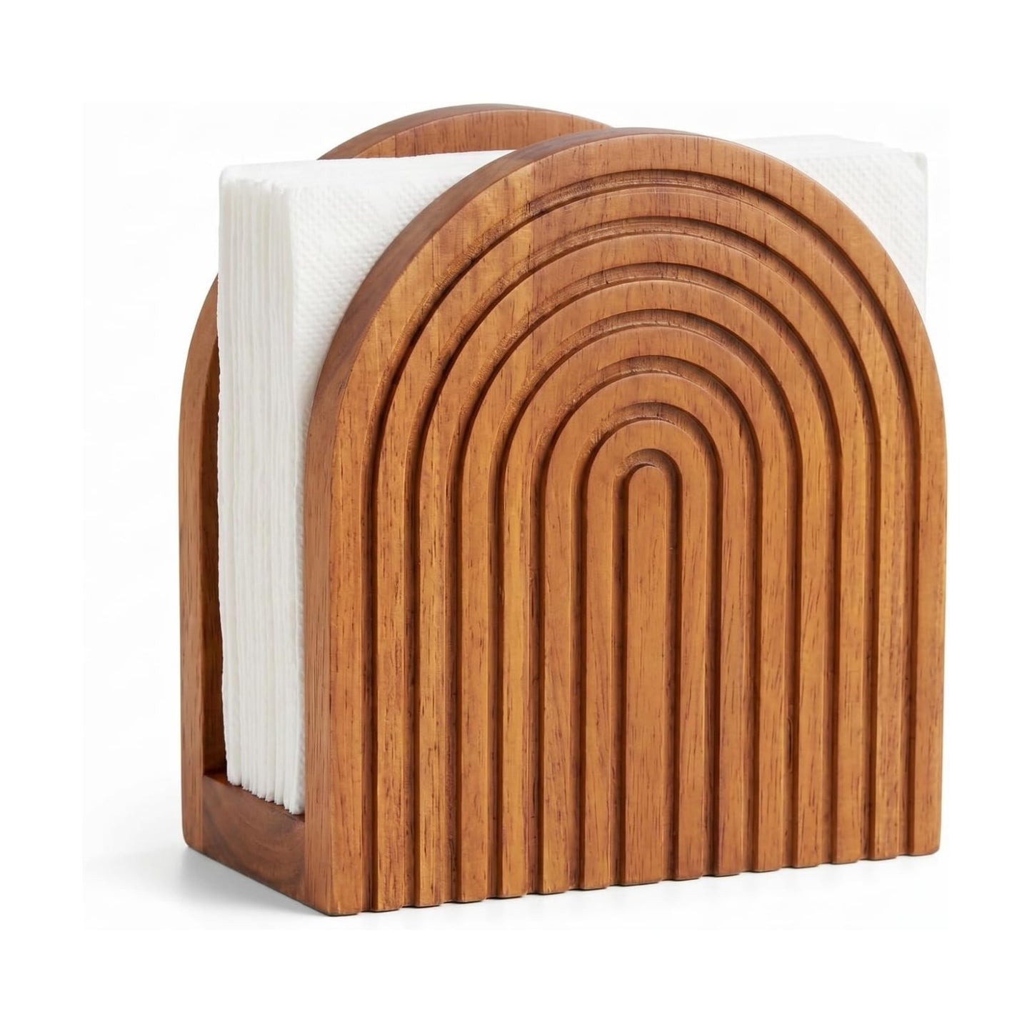 Wooden Napkin Holder / Boho Style / Burlywood / Natural