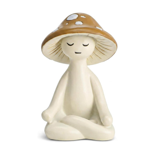 Meditation Mushroom Figurine Resin