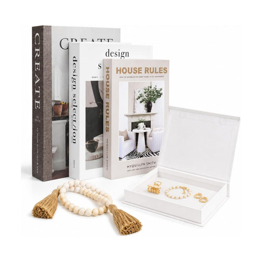 Faux Decorative Book Boxes for Storage & Display / Type1 / Set of 4