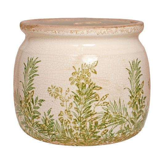 Cottagecore Ceramic Vase and Planter / Cottage Fern