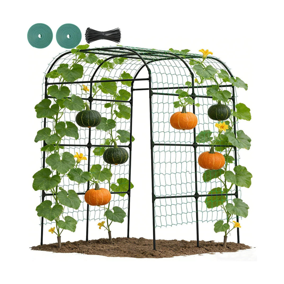 Suteck 7.5FT Tall Garden Arch Trellis | Metal Garden Arch for Climbing Plants, Outdoor Trellis for Vines, Vegetables &