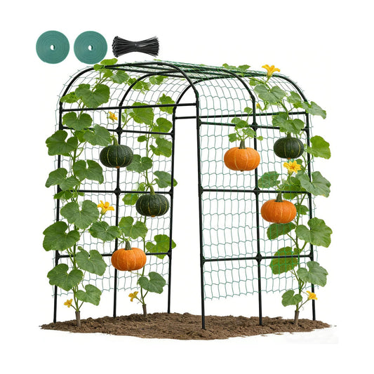 Suteck 7.5FT Tall Garden Arch Trellis | Metal Garden Arch for Climbing Plants, Outdoor Trellis for Vines, Vegetables &