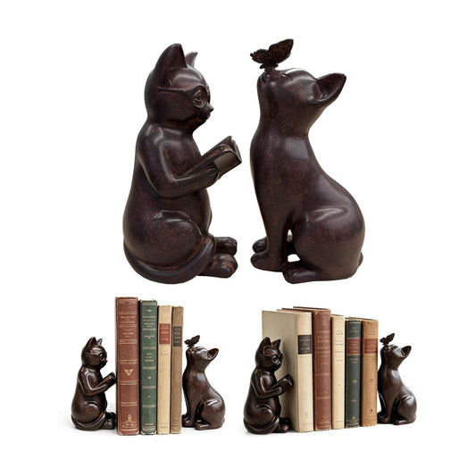 Unique Vintage Book Ends to Hold Books Heavy Duty / Set of 2