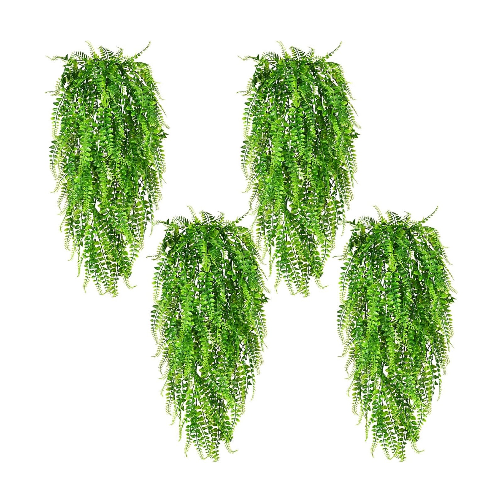 Waipfaru 8Pcs Fake Ferns Fake Hanging Plants Artificial Ferns Vine Greenery