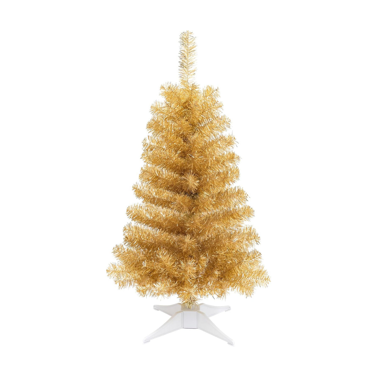 3FT Champagne Artificial Small Christmas Tree Mini Tabletop Decor