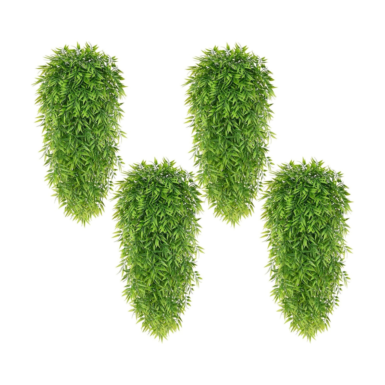 Waipfaru 4Pcs Artificial Hanging Plants, Fake Willow Leaves Vines