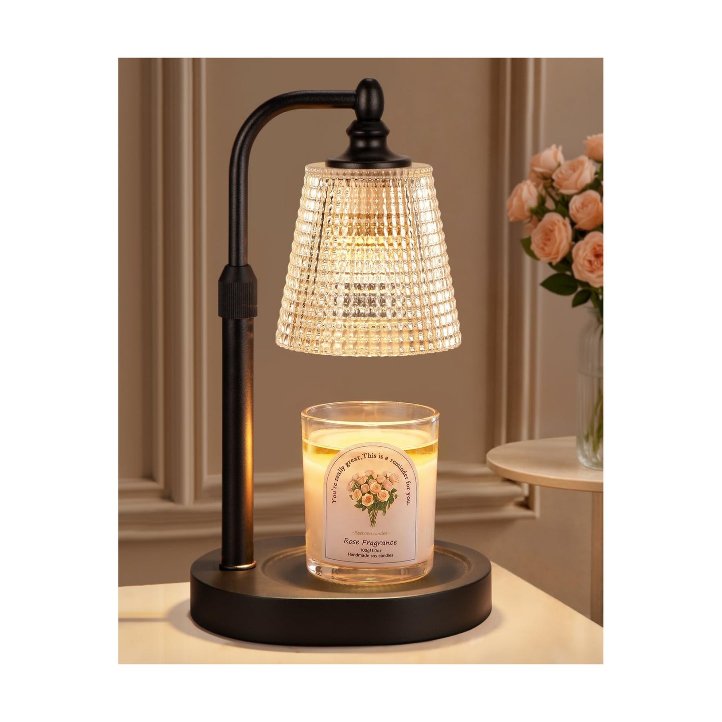 Candle Warmer Lamp with Timer Birthday Gifts for Women,Black