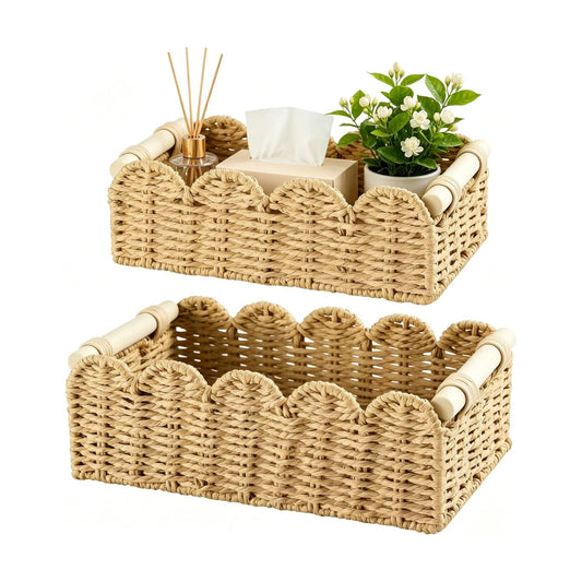 Scalloped Edge Toilet Paper Organizer