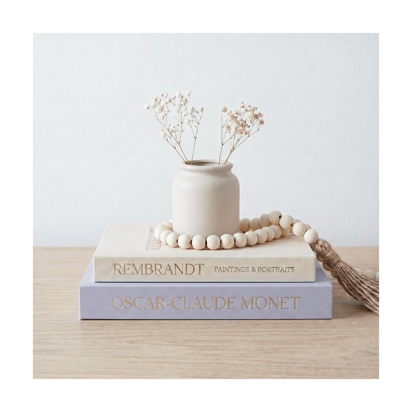 Decorative Book Set Decorative Box / Gray-beige / Set of 2