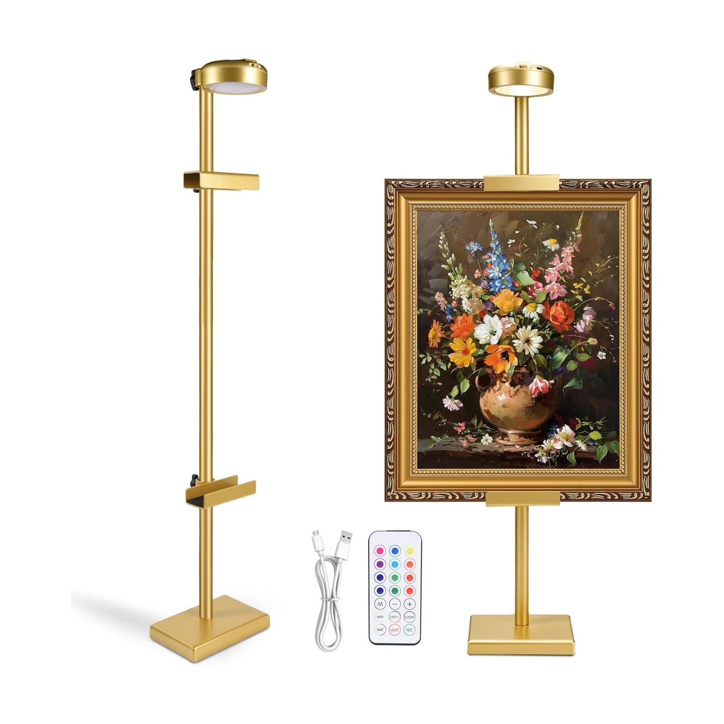 Rechargeable 13RGB Poster Light / Gold
