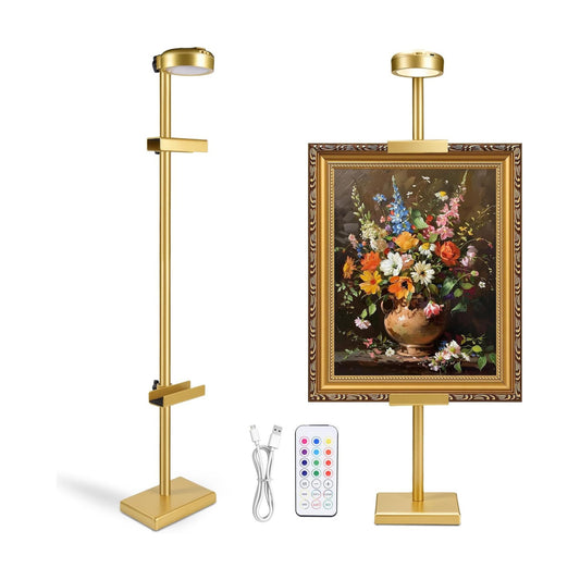 Rechargeable 13RGB Poster Light / Gold