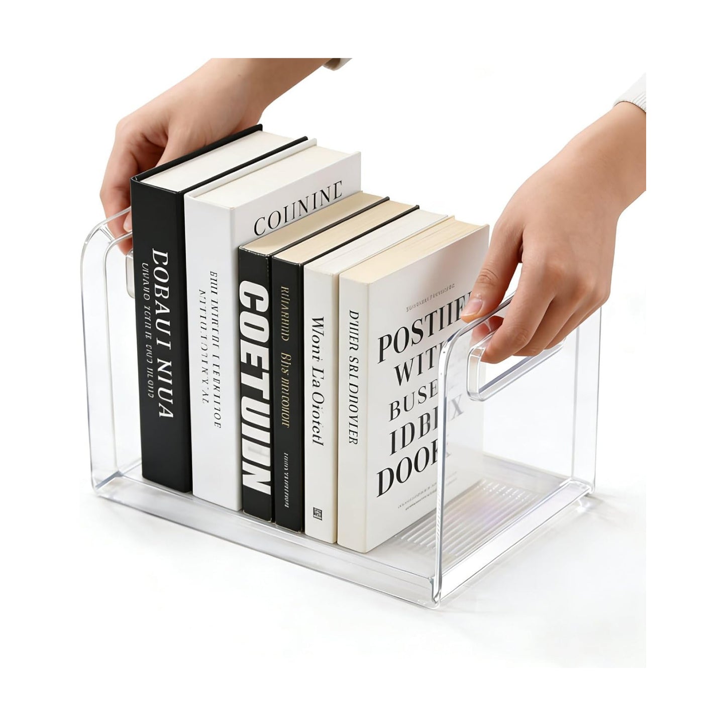 Acrylic Book Stand Organizer / Clear