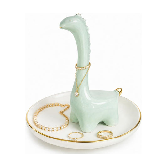 Ceramic Dino Trinket Tray for Rings Earrings Necklace Bracelet / Dinosaur