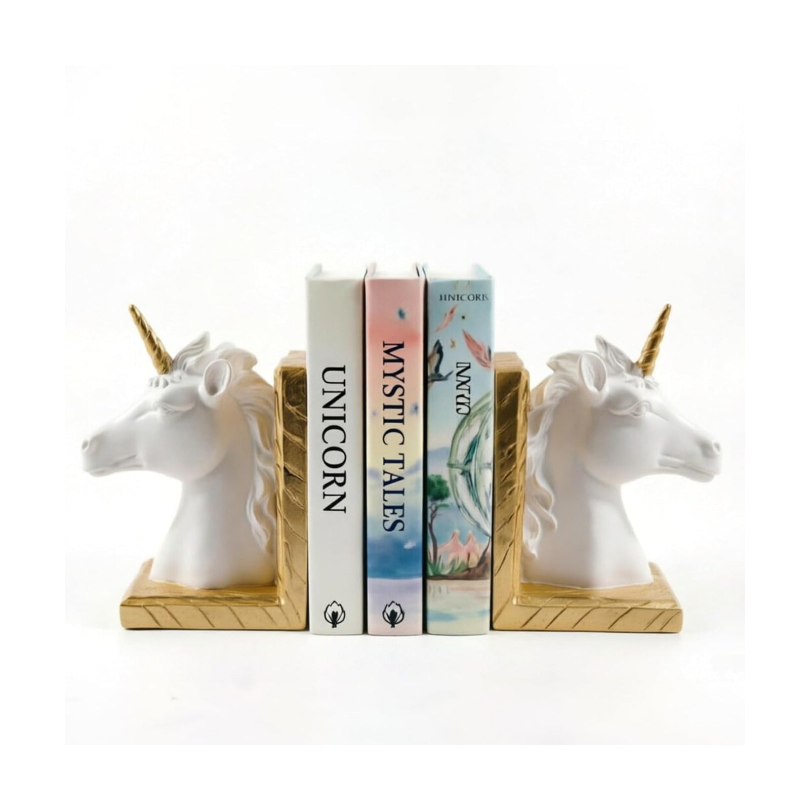 Decorative Bookends / Creative Resin Bookends / White