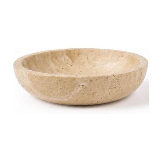 Travertine Decorative Bowl / Natural / 7.8 Inch