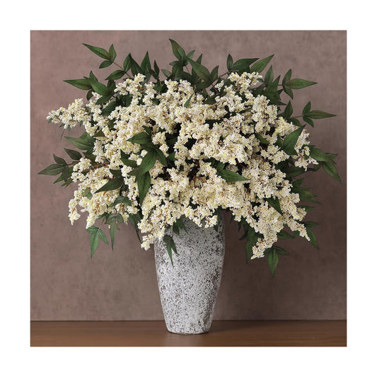 Artificial Nandina Berry Stem for Vase / Beige / Set of 4