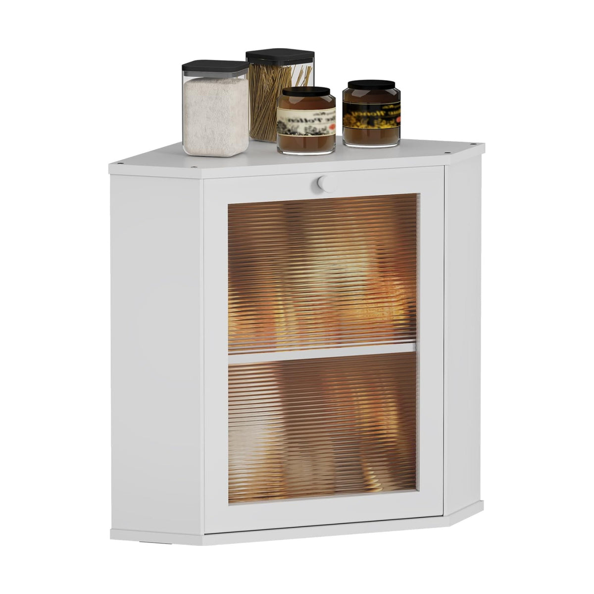 Bread Box for Kitchen Corner Countertop,Large Bread Basket (White, X-Large) | Double Layer Bamboo Bread Storage