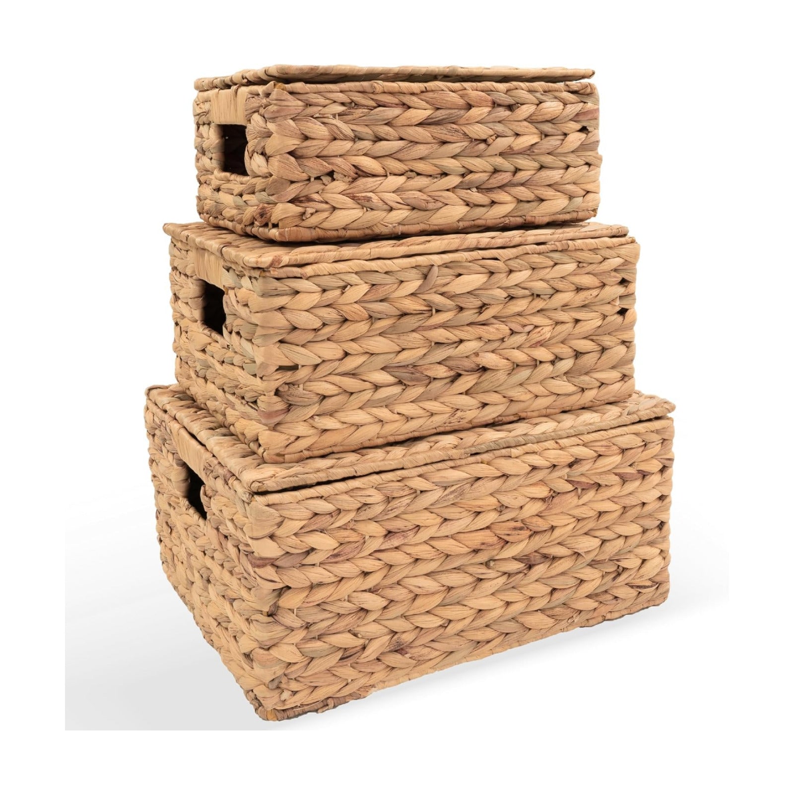 Wicker Baskets / Woven Storage Basket / Set of 3
