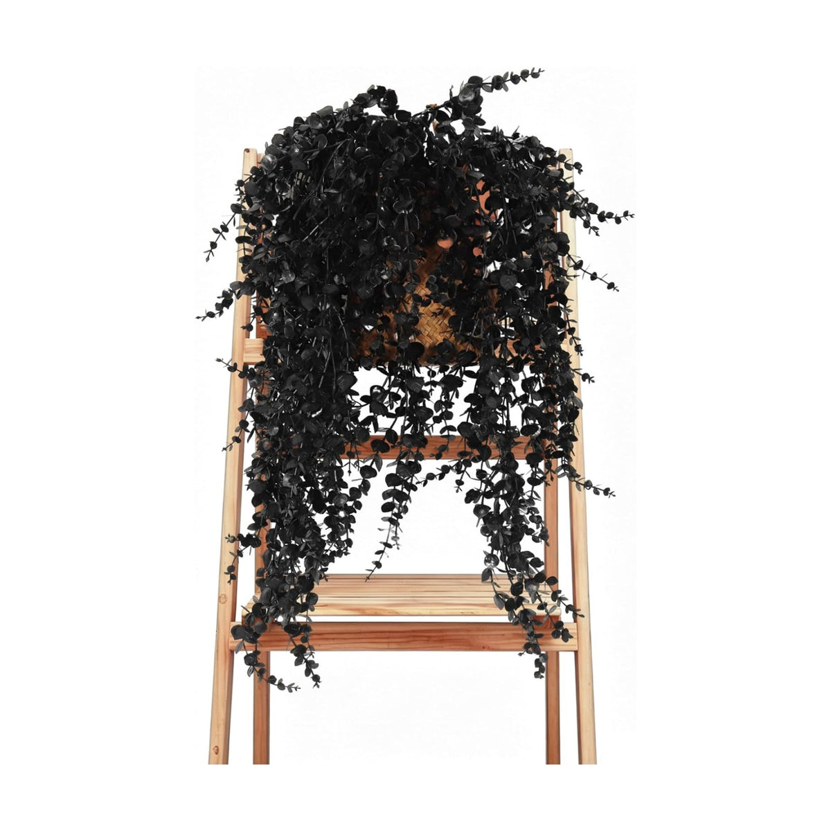 RECUTMS Black Artificial Hanging Gothic Plant 31.5" Fake Fall Greenery Vine