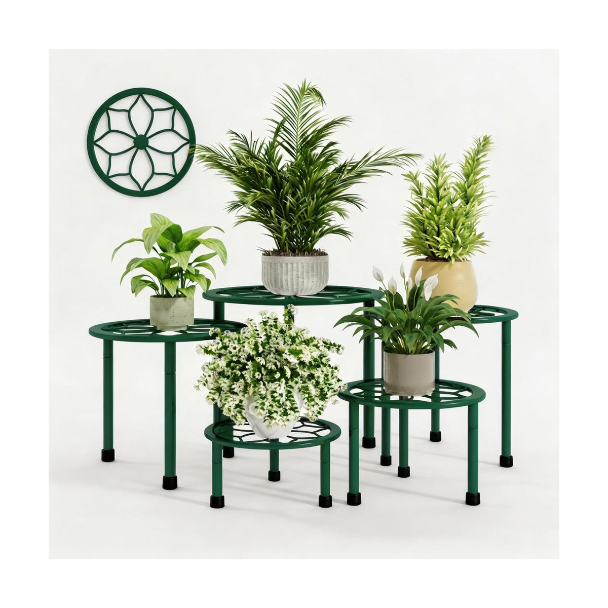 Metal Plant Stand Indoor Outdoor,Indoor Plant Stands for Patio Rust Proof,Heavy Duty Flower Pot Stands for Multiple