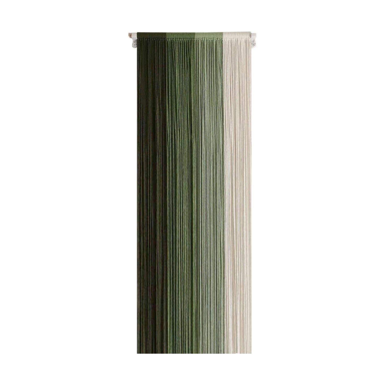 Boho Wall Art Decor Hand Woven Tassel Wall Hanging Tapestry Nordic Home Wall Decoration / Green1