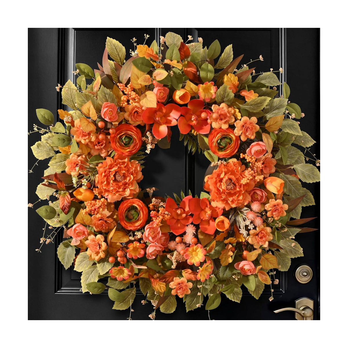 26" Large Front Door Wreath, Fall Wreaths for Front Door, Fall Decor, 1Pc