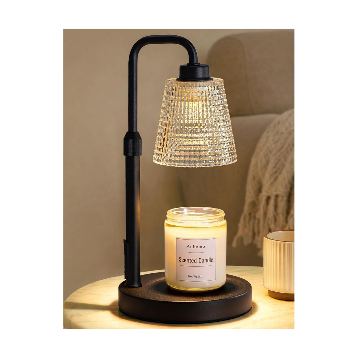 Candle Warmer Lamp with Timer, Birthday Gifts for Women, Cozy Room Decor | Dimmable Wax Melt Warmer, Adjustable Height
