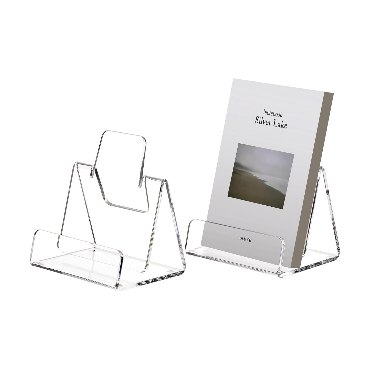 Acrylic Book Stand / 5 x 6 / Shape / Clear / Set of 2