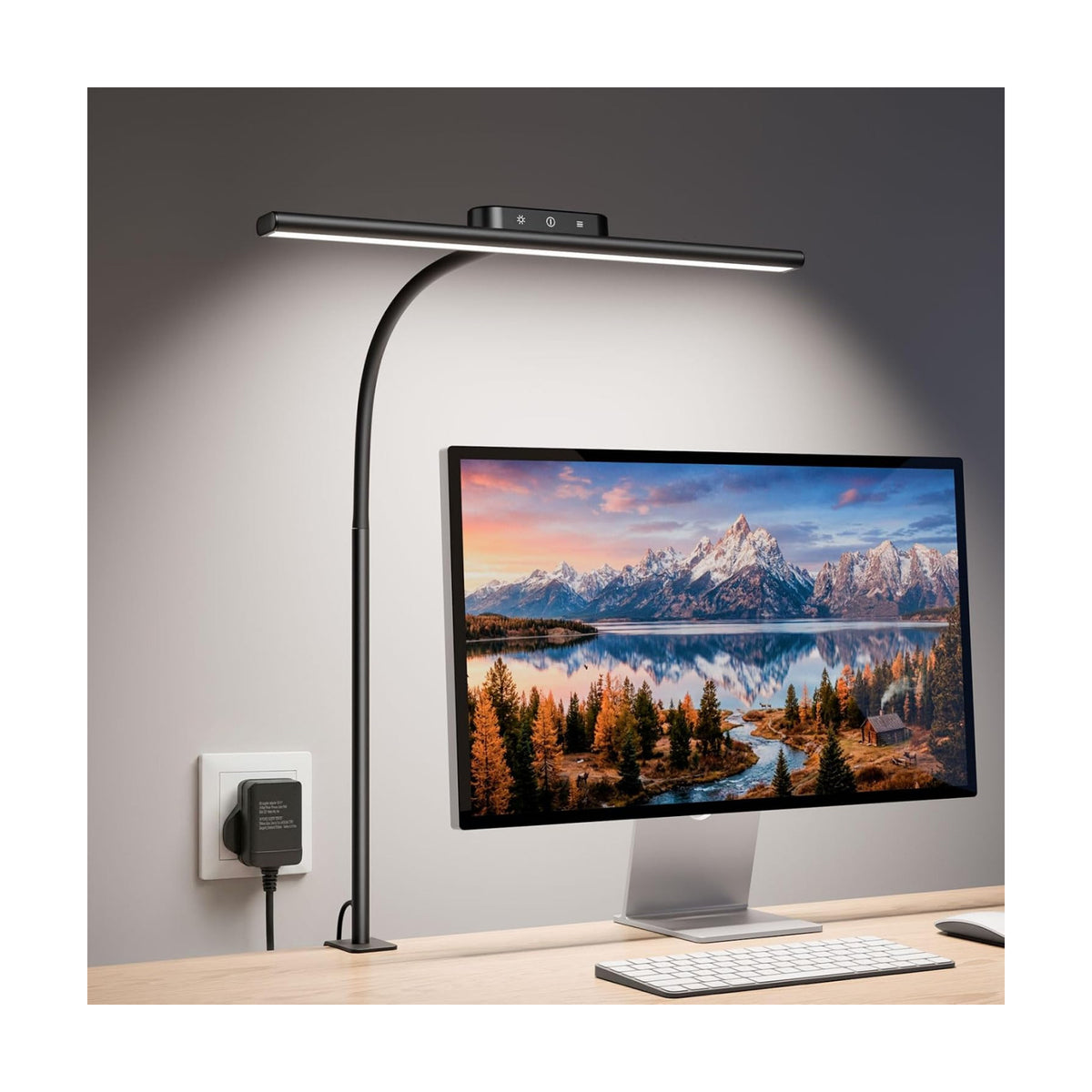 Lepro Led Desk Lamp for Home Office, Desk Light with Clamp, 11W 700LM Black | Clip on Task Light, Eye Caring 25