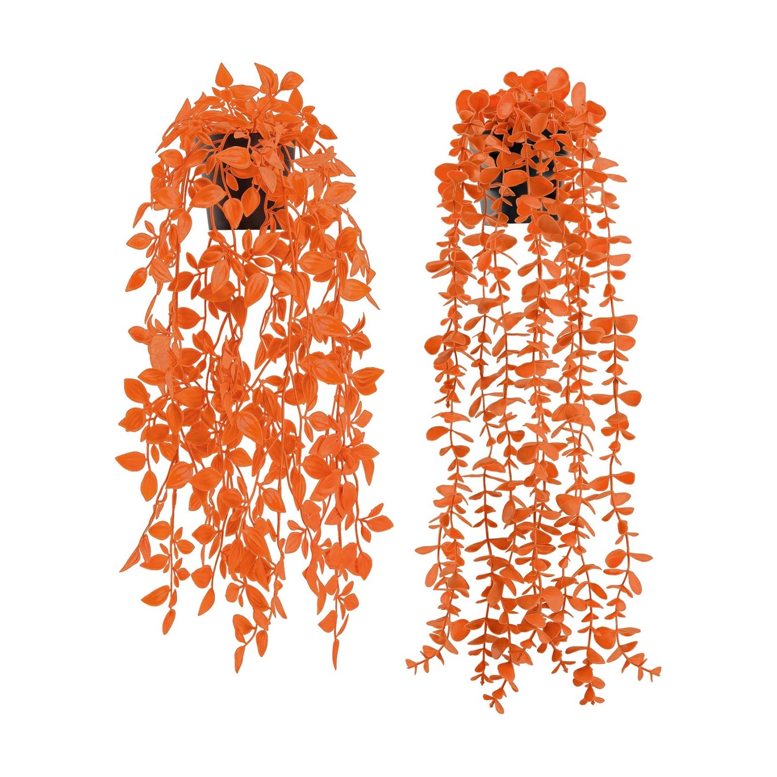 Der Rose 2Pcs Fake Fall Hanging Plants for Home Bathroom Wall Outdoor