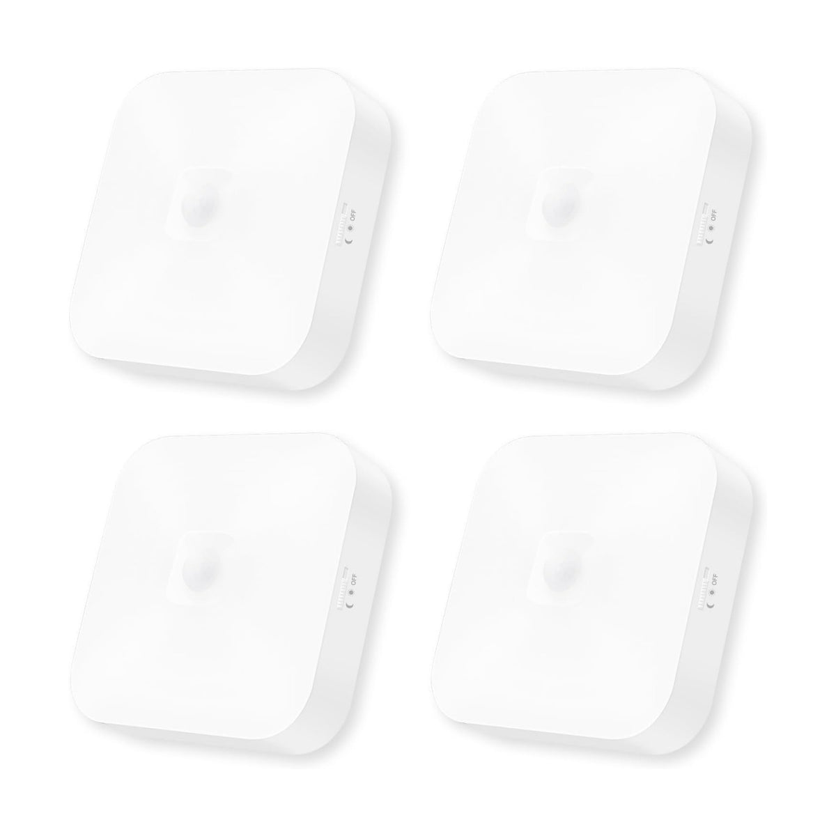 Rechargeable Motion Sensor Closet Light, 500LM Wireless Ceiling Light 4Pack | 5000K Cool White, Battery Operated